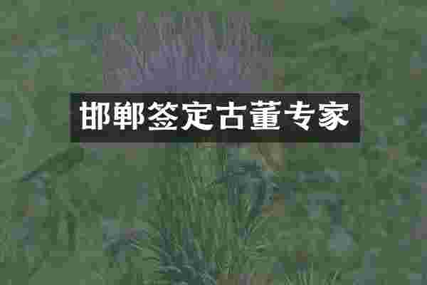 邯郸签定古董专家