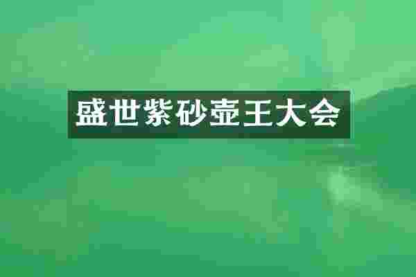 盛世紫砂壶王大会