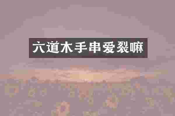 六道木手串爱裂嘛