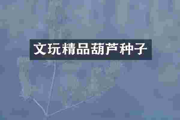 文玩精品葫芦种子