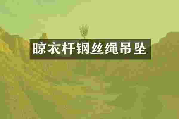 晾衣杆钢丝绳吊坠