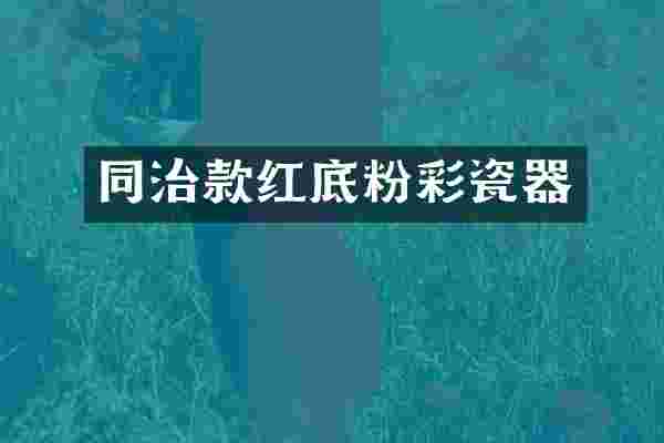 同治款红底粉彩瓷器