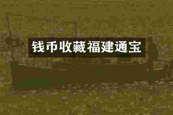 钱币收藏福建通宝