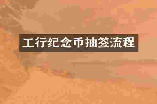 工行纪念币抽签流程