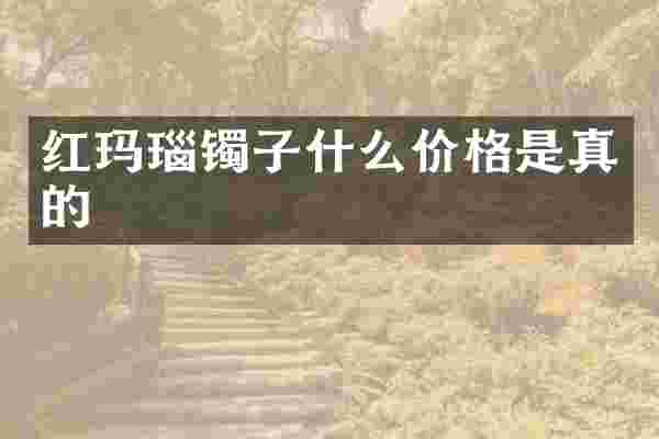 红玛瑙镯子什么价格是真的