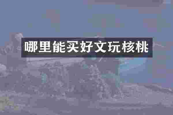 哪里能买好文玩核桃