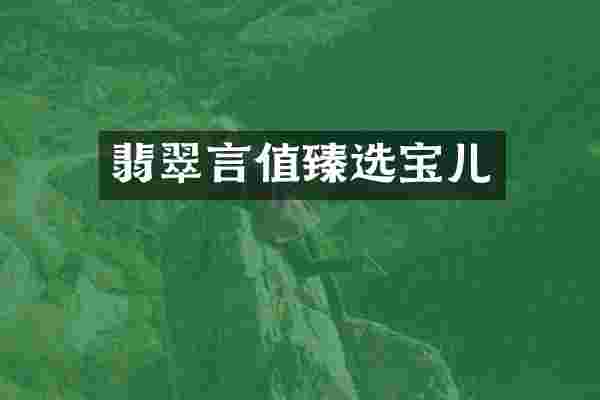 翡翠言值臻选宝儿