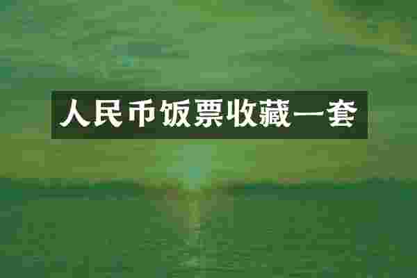 饭票收藏一套