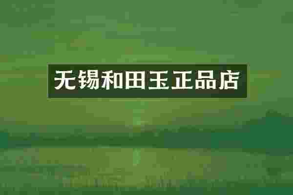 无锡和田玉正品店