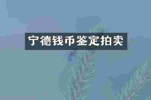 宁德钱币鉴定拍卖