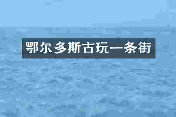 鄂尔多斯古玩一条街
