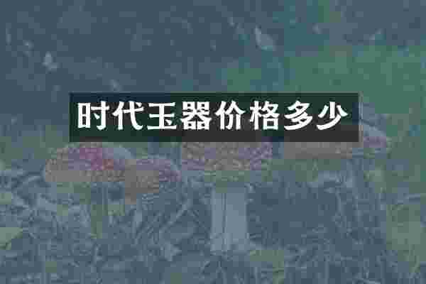 时代玉器价格多少