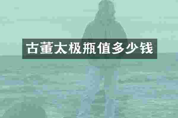 古董太极瓶值多少钱