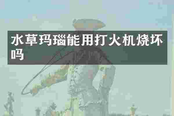 水草玛瑙能用打火机烧坏吗