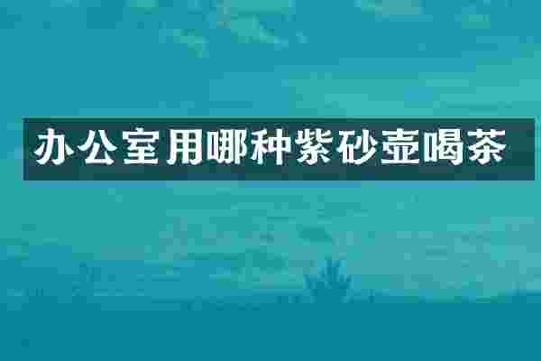 办公室用哪种紫砂壶喝茶