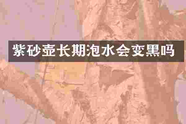 紫砂壶长期泡水会变黑吗