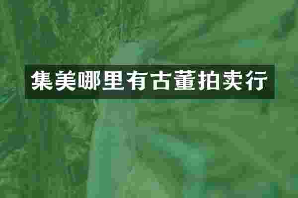 集美哪里有古董拍卖行