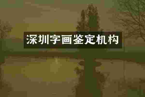 深圳字画鉴定机构