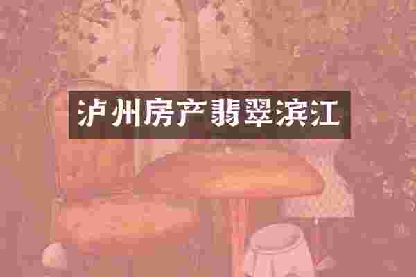 泸州房产翡翠滨江