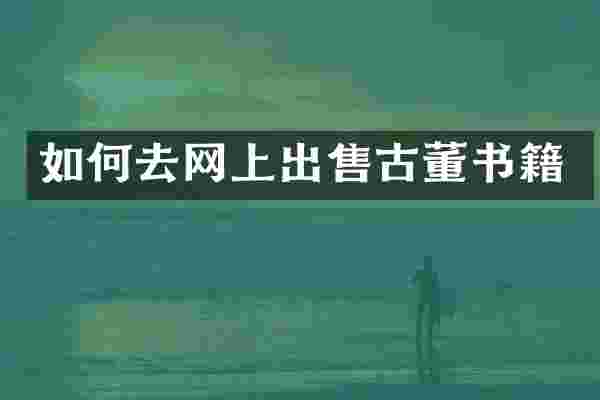 如何去网上出售古董书籍