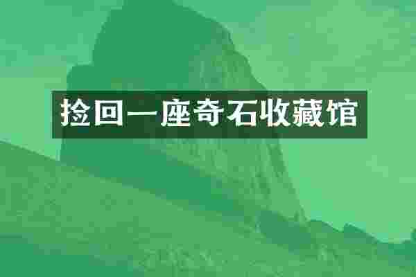 捡回一座奇石收藏馆