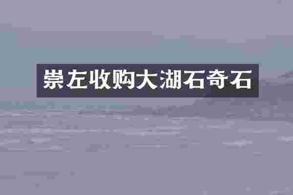 崇左收购大湖石奇石