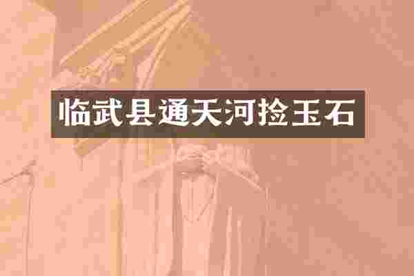 临武县通天河捡玉石