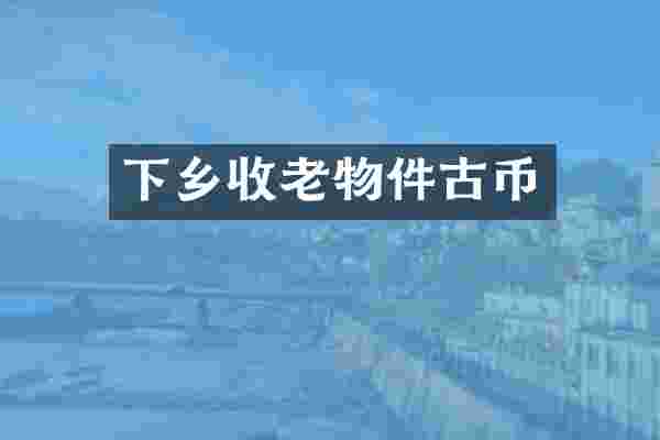 下乡收老物件古币