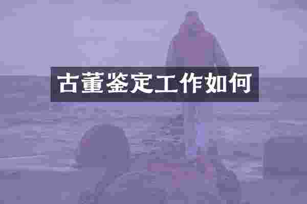 古董鉴定工作如何