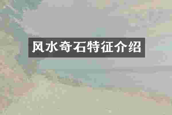 风水奇石特征介绍