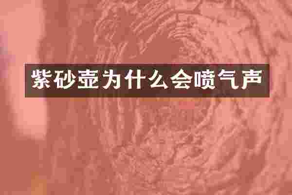 紫砂壶为什么会喷气声