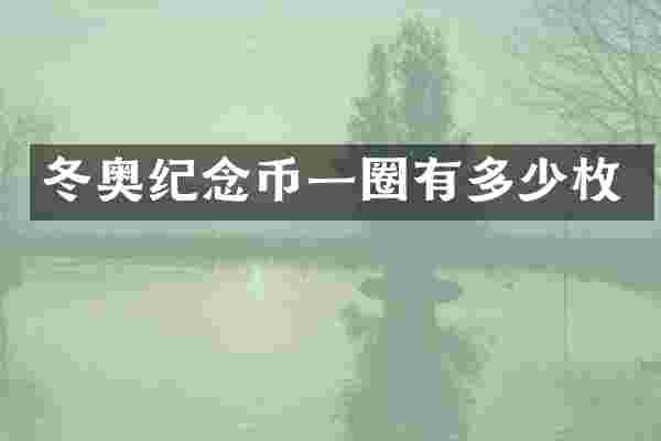 冬奥纪念币一圈有多少枚