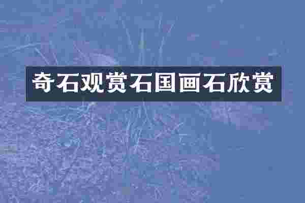 奇石观赏石国画石欣赏