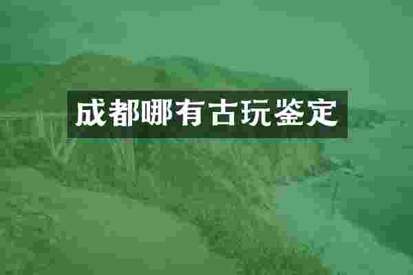 成都哪有古玩鉴定