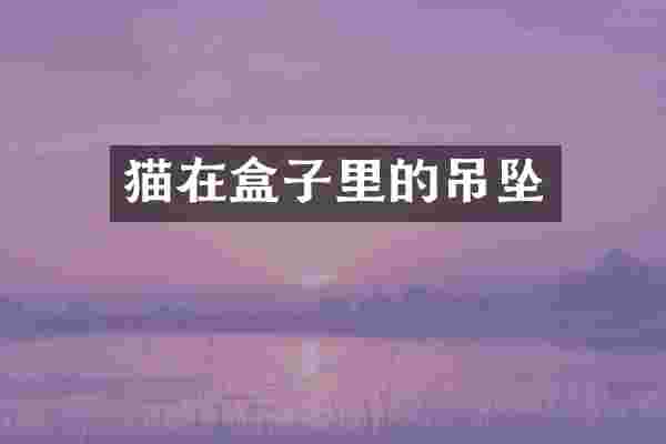 猫在盒子里的吊坠