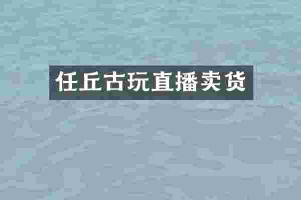 任丘古玩直播卖货