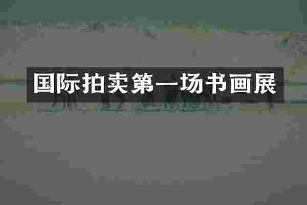 国际拍卖第一场书画展
