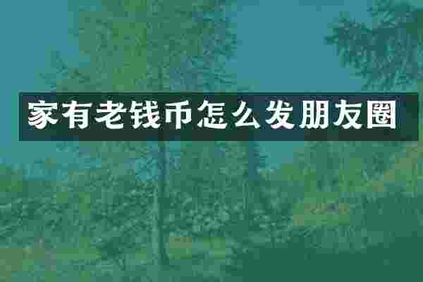 家有老钱币怎么发朋友圈