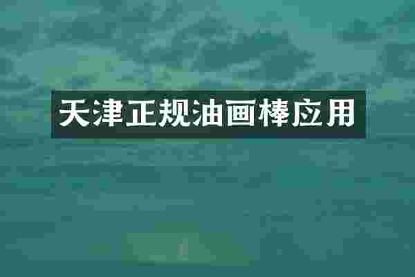天津正规油画棒应用