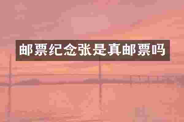 邮票纪念张是真邮票吗