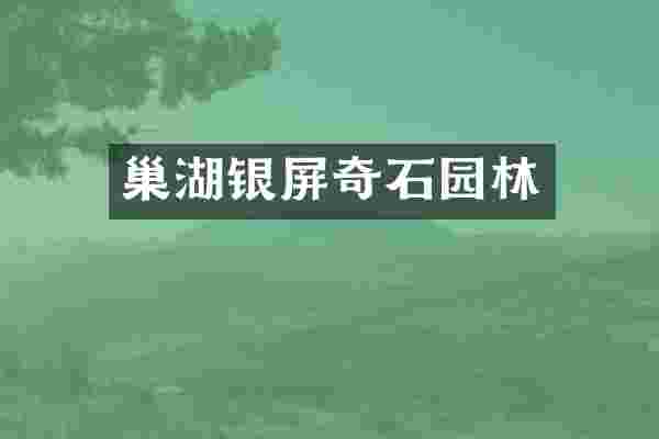 巢湖银屏奇石园林