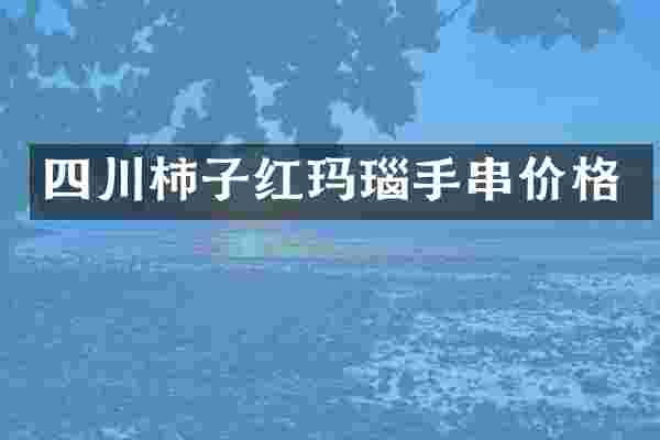 四川柿子红玛瑙手串价格