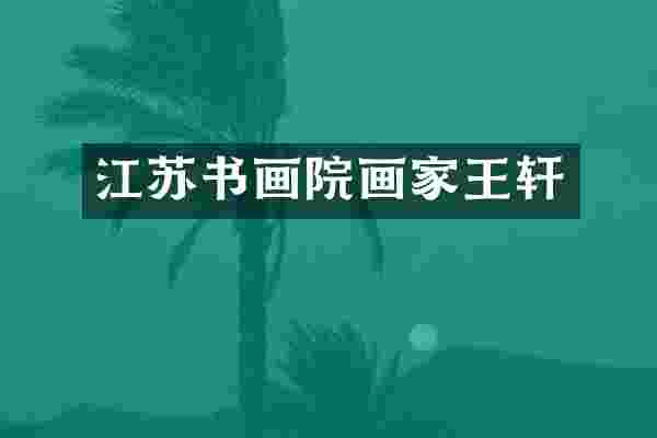江苏书画院画家王轩