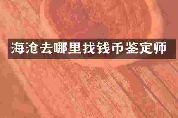 海沧去哪里找钱币鉴定师