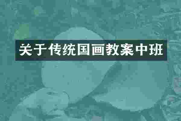 关于传统国画教案中班