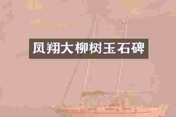 凤翔大柳树玉石碑