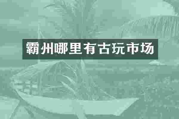 霸州哪里有古玩市场