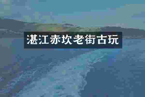 湛江赤坎老街古玩