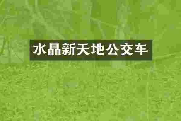 水晶新天地公交车