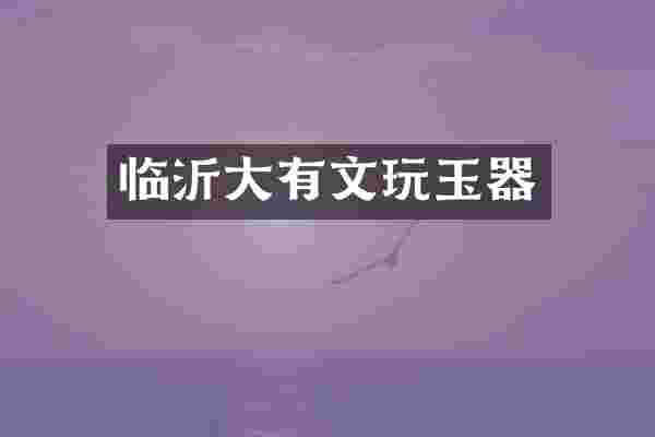 临沂大有文玩玉器